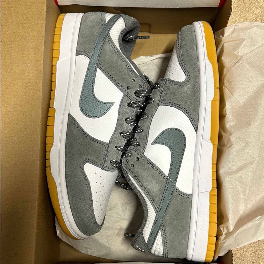 Nike Dunk Low Grey and White Sneakers